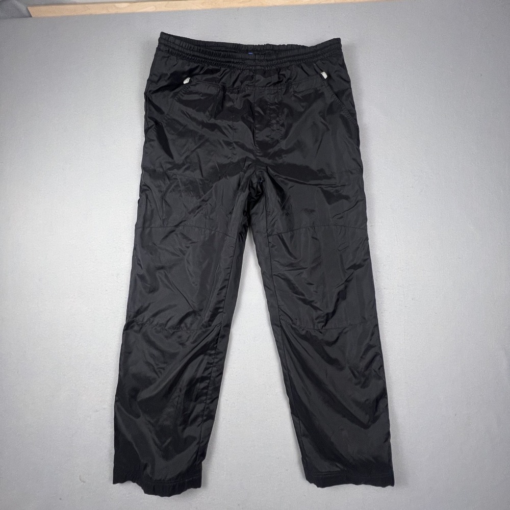VTG Genuine Stuff‎ Nylon Snow Pants Mens Medium Fleece Lined Athletic Joggers